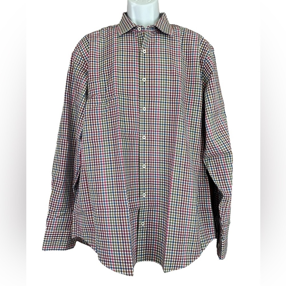Bugatchi Houndstooth Dress Shirt